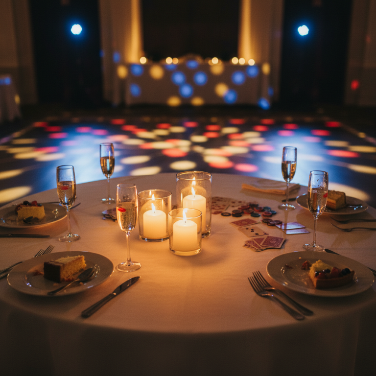 fun things to do at wedding reception scene at a wedding reception