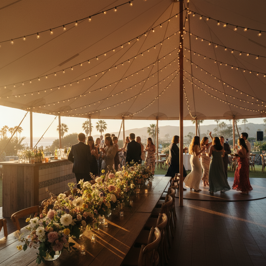 wedding reception ideas scene at a wedding reception